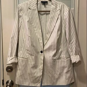 Lane Bryant pin strip blazer